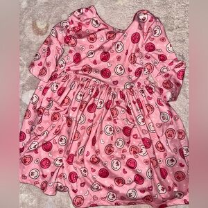 Mila & Rose Pink Emoji Heart 3/4 Sleeve Dress